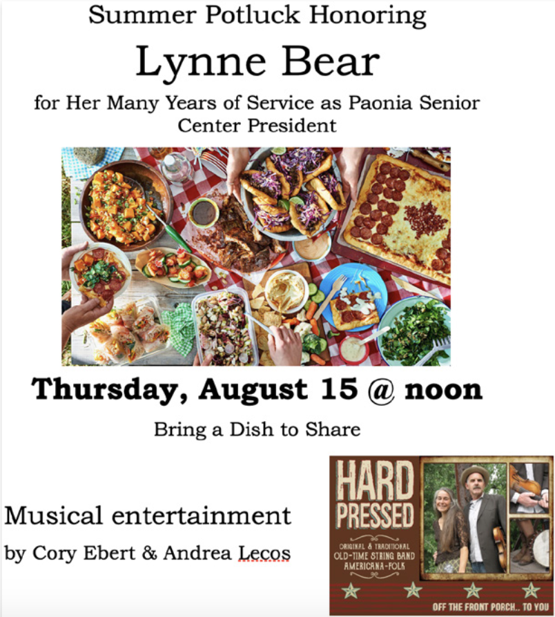 A Summer Potluck Honoring Lynne Bear